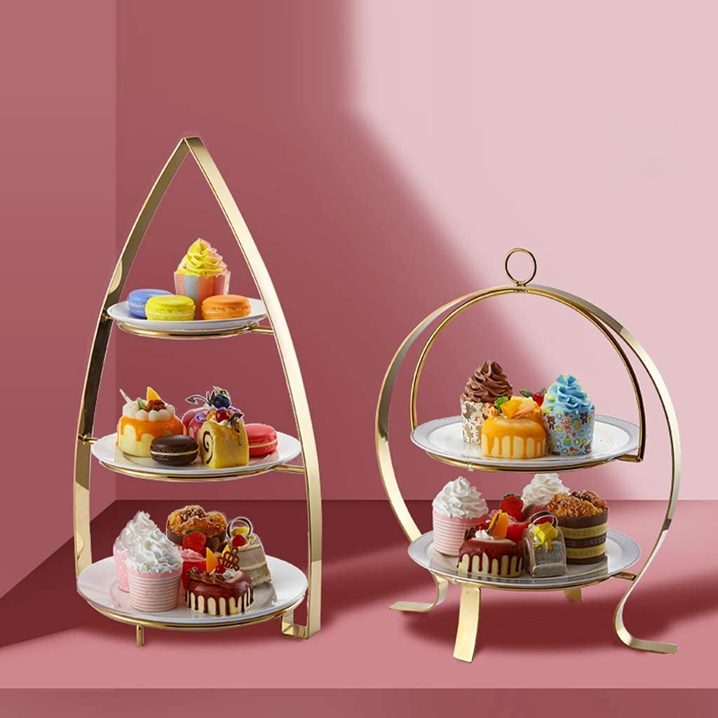 斜めなケーキスタンド　ディスプレイスタンド　グリーン　レトロ 斜めなケーキスタンド ディスプレイスタンド グリーン レトロ